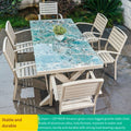 Aluminum Outdoor Patio Dining Set | Sintered Stone Table & Weatherproof Chairs