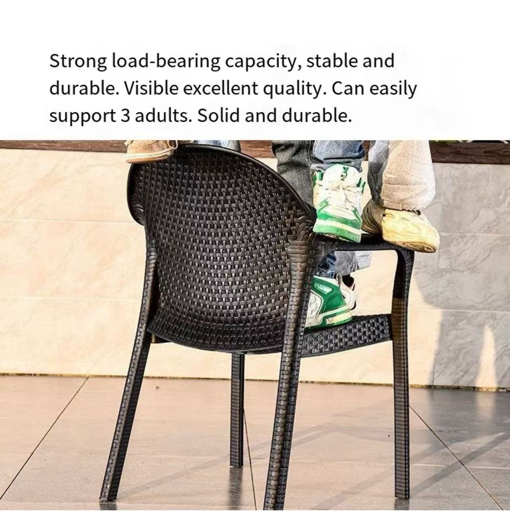 Cast Aluminum Patio Dining Set | Rattan Wicker Outdoor Chairs